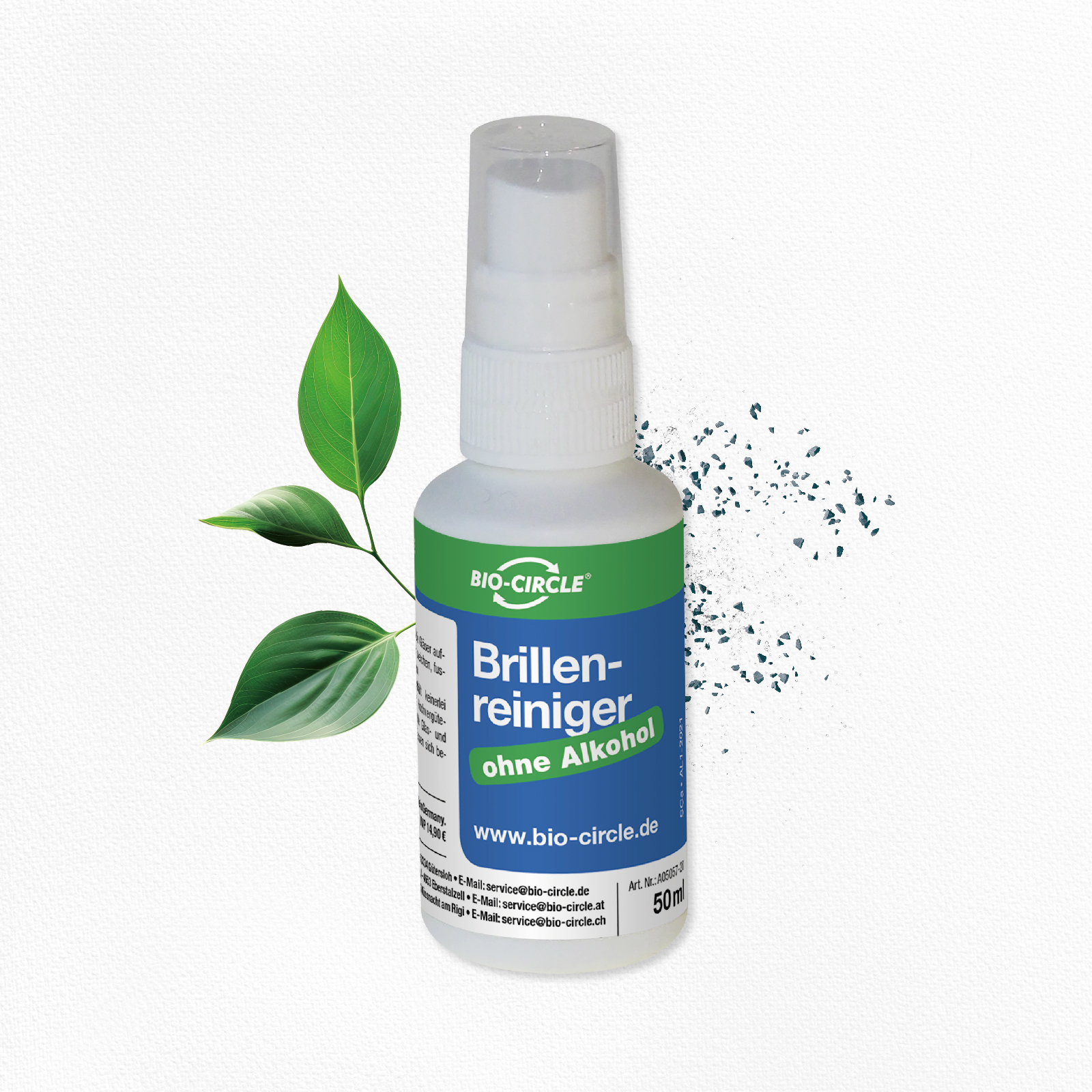 Brillenreiniger_50ml Produktbild Brillenreiniger Pumpsprayflasche 50ml