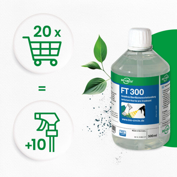 FT 300 - 20 rPET bottles of 500 ml + 10 sprayers