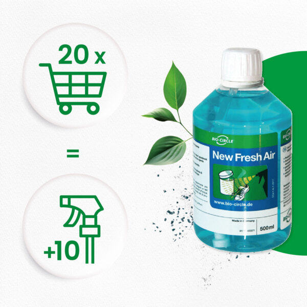 New Fresh Air - 20 rPET bottles of 500 ml + 10 sprayers