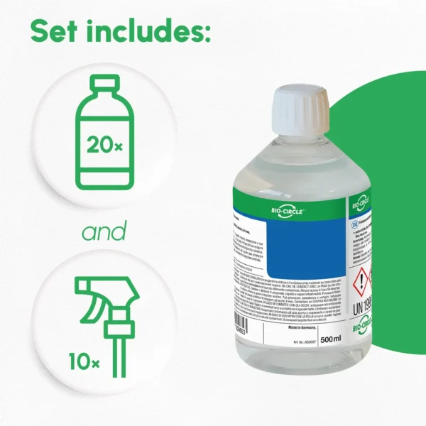 Urin-Attacke - 20 rPET bottles of 500 ml + 10 sprayers