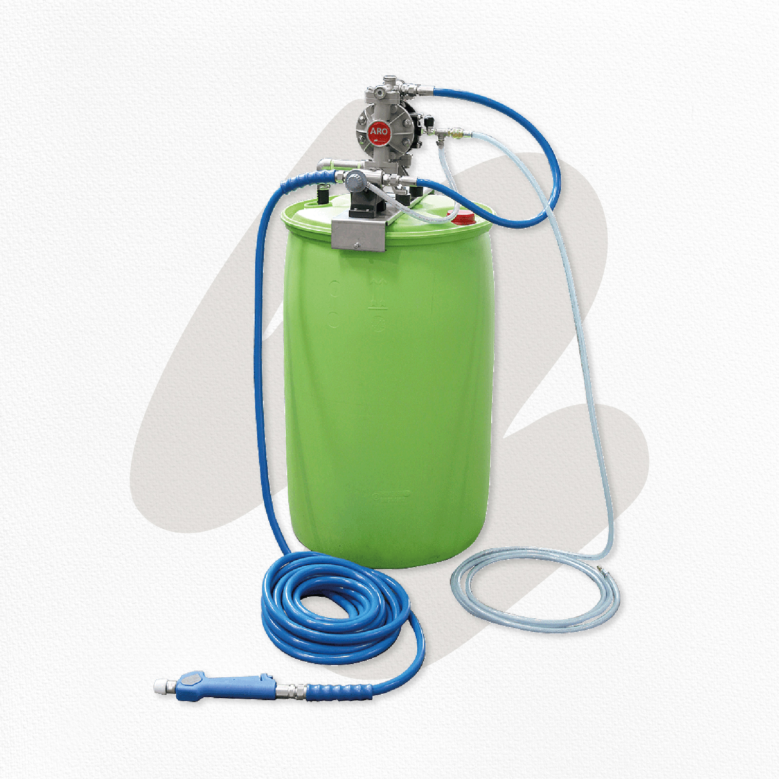 Schauminjektor_200l_Fass Produktfoto 200l Fass Schauminjektor