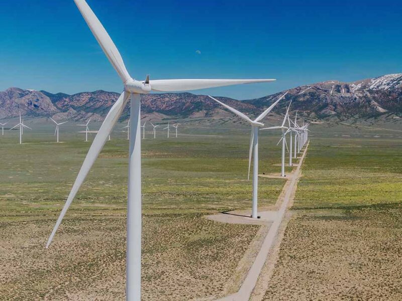 Windkraftanlagen auf freier Fläche