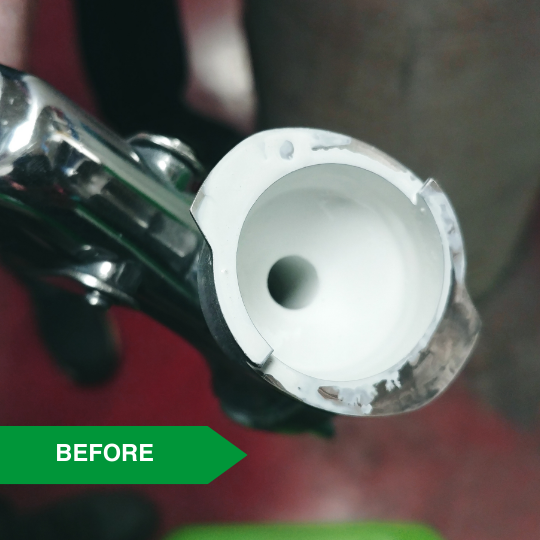 Paint gun - Automatic cleaning of a paint gun