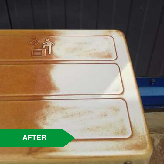 Iron sulfate dust - Remove iron sulfate dust