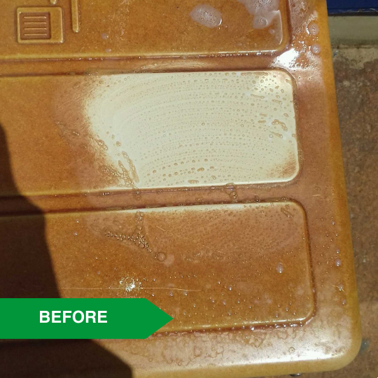 Iron sulfate dust - Remove iron sulfate dust