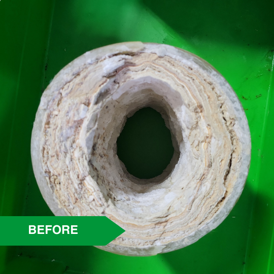 Limescale - Clean extreme limescale in pipe systems