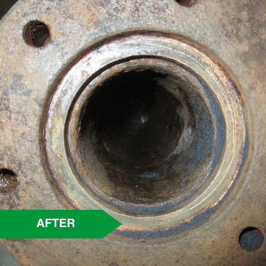 Cooling rollers - Contaminated with rust and limescale