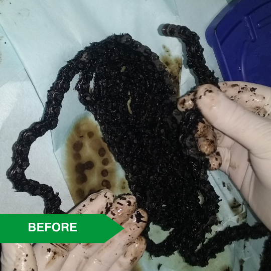 oil and grease - Heavy oil and grease cracking
