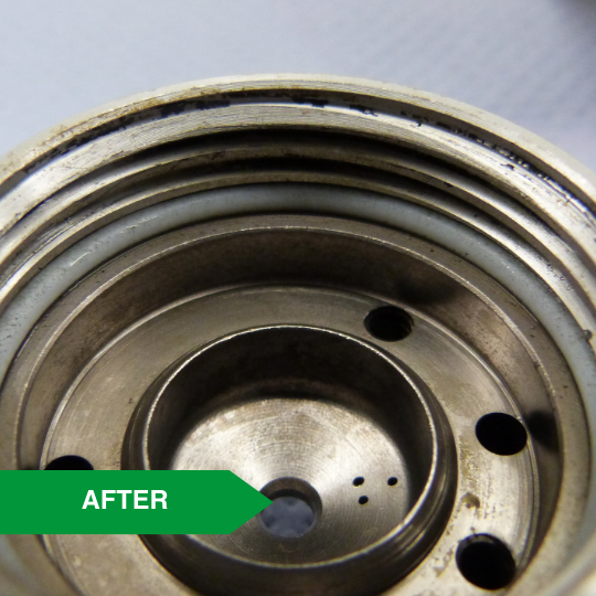 spray head of a paint gun - Clean the spray head of a paint gun