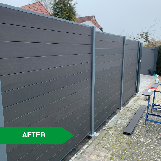 Wooden fence  - Cleaning a wooden fence