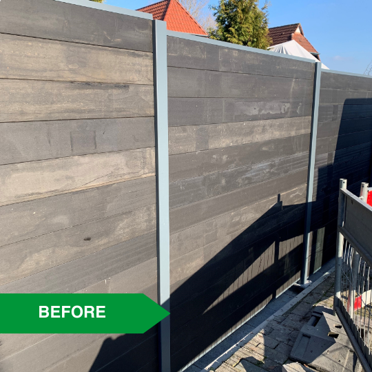 Wooden fence  - Cleaning a wooden fence