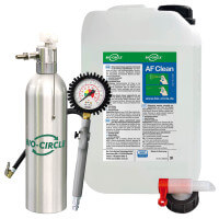Air Force Starterset - DIE Alternative zu herkömmlichen Sprühflaschen Air Force Starterset: Alu-Sprühflasche, 3 Liter Reiniger und Reifenfüller mit Adapter
