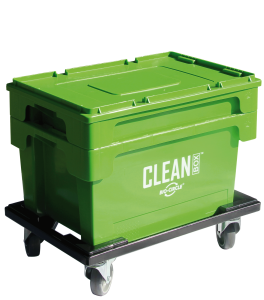 Clean Box with lid, immersion basket, brakes