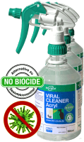 Drei Handsprayflaschen VIRAL CLEANER Acryl Bundle