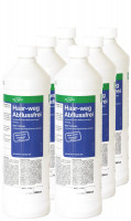 Verstopfte Siphons von Haaren entfernen - Haar-Weg Abflussfrei 6x 1 Liter Flasche Haar-Weg Abflussfrei