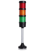 Traffic light without siren (red-yellow-green)